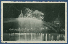 Treptow In Flammen, Lichterfest An Der Abteibrücke, Gelaufen 1936 (AK4550) - Treptow