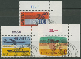 Int. Fernmeldeunion (UIT/ITU) 1976 Tätigkeitsbereiche ITU 11/13 Ecke Gestempelt - Dienstzegels