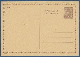 Böhmen Und Mähren 1940 Lindenzweig Postkarte P 7 Ungebraucht (X40624) - Cartas & Documentos