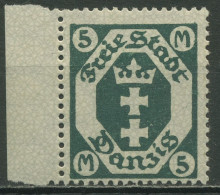 Danzig 1922 Kl. Staatswappen Mit Liegendem Wasserzeichen 108 Y Postfrisch - Postfris