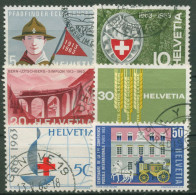 Schweiz 1963 Ereignisse Pfadfinder Alpen-Club Rotes Kreuz 768/73 Gestempelt - Usados