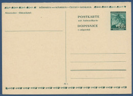 Böhmen Und Mähren 1939 Lindenzweig Postkarte Mit Antwort P 5 Ungebraucht (X40620) - Storia Postale