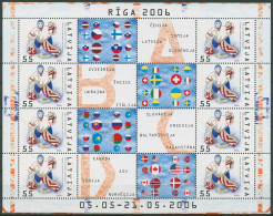 Lettland 2006 Eishockey-WM Riga Kleinbogen 667 K Postfrisch (C62966) - Lettland