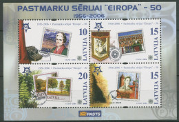 Lettland 2006 CEPT 50 Jahre Europamarken Block 21 Postfrisch (C62941) - Lettonie