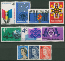 Australien 1967 Jahrgang Komplett (385/94) Postfrisch (SG40371) - Complete Years