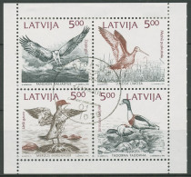 Lettland 1992 Naturschutz Ostsee Vögel 340/43 ZD Gestempelt (C62957) - Letland