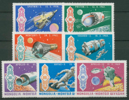 Mongolei 1969 Geschichte Der Raumfahrt APOLLO 570/76 Postfrisch - Mongolie