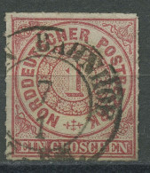 Norddeutscher Postbezirk NDP 1868 1 Groschen 4 Gestempelt - Usati