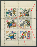 DDR 1966 Märchen Mit 5 Plattenfehlern 1236/41 K (10 A VII) Postfrisch (C80569) - Errors & Oddities