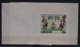 Liberia 1189-1192 Postfrisch Fußball - Weltmeisterschaft #WW400 - Liberia