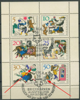 DDR 1966 Märchen Mit 2 Plattenfehlern 1236/41 K (10 A XIII) Gestempelt (C80575) - Plaatfouten En Curiosa
