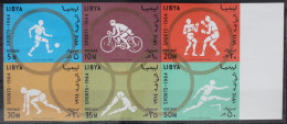 Libyen Block 8B Mit 160-165 Postfrisch Olympische Spiele #WW412 - Libya