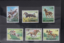 San Marino 850-855 Postfrisch Reitsport #WW431 - Autres & Non Classés