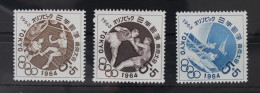 Japan 832-834 Postfrisch Olympische Spiele #WW631 - Sonstige & Ohne Zuordnung