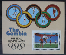 Gambia Block 38 Mit 710 Postfrisch Olympische Spiele #WW598 - Gambie (1965-...)