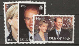 1999 MNH Isle Of Man Mi 826-28 Postfris** - Isla De Man
