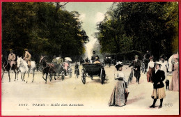 CPA 75016 PARIS - Allée Des Acacias (Photo-montage) (Bois De Boulogne) ° E. Le Deley N° 4097 - District 16