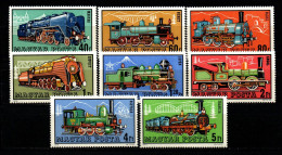 Ungarn 1972 - Mi.Nr. 2730 - 2737 A - Postfrisch MNH - Eisenbahnen Railways Lokomotiven Locomotives - Trains