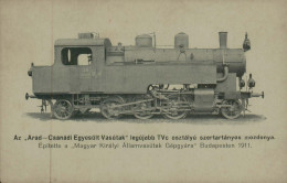 Hongrie - Az "Arad--Csanadi Egyesült Vasutak" Budapest 1911 - Treinen