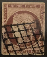 France Bordeaux YT N° 6 Oblitéré. Signé Brun Et Calves. TB - 1849-1850 Ceres