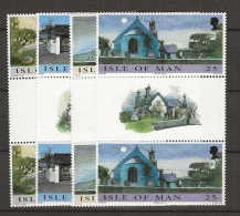 1999 MNH Isle Of Man Mi 831-34 Gutter Pairs Postfris** - Man (Eiland)