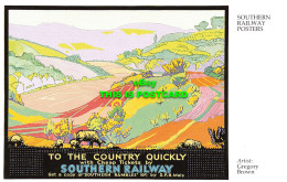 R569540 Southern Railway Posters. Country Quickly. Gregory Brown. Dalkeith. No. - World
