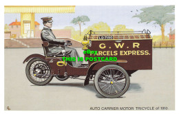 R569552 Auto Carrier Motor Tricycle Of 1910. G. W. R. Parcels Express. No. D301. - World