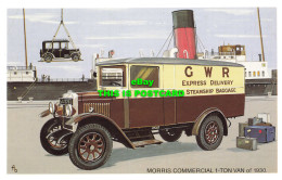 R569554 Morris Commercial 1 Ton Van Of 1930. No. D303. Dalkeith. Cards Of Style - World