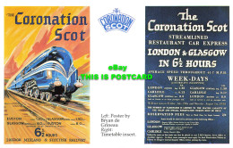 R569562 Coronation Scot. Poster By Bryan De Grineau. Timetable Insert. Dalkeith. - World