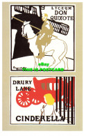 R570098 Lyceum Don Quixote. Drury Lane. Cinderella. Dalkeiths Classic Poster Ser - Wereld