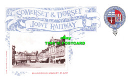 R569637 Somerset And Dorset Joint Railway. Blandford Market Place. Dalkeith Pict - World
