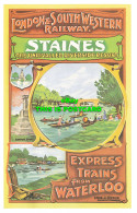 R570137 London And South Western Railway. Staines. Express Trains From Waterloo. - Andere & Zonder Classificatie