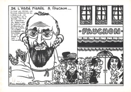 Politique Caricature Abbé Pierre à Fauchon Illustration Lardie Illustrateur - Satirical