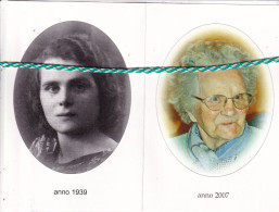 Paula Bonte-Janssens, Eede 1917, Maldegem 2007. Foto - Todesanzeige
