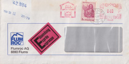 Express Brief  "FlumRoc AG, Flums"  (Freistempel)        1980 - Briefe U. Dokumente