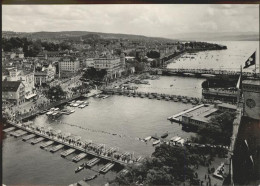 11293071 Zuerich Jubilaeumsfeier 2. Juni 1951 Fahne Flugaufnahme Zuerich - Sonstige & Ohne Zuordnung