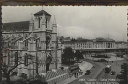 11293023 Geneve GE Eglise Notre Dame Strassenbahn Geneve - Andere & Zonder Classificatie