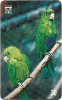 Brazil - Telepar (Inductive) - Parrots 12/14, Sabiá-Cica, 12.1999, 30U, 10.000ex, Used - Brazil