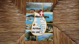Annecy , Autour Du Lac , Multi-vues Et Carte "" Beau Timbre Roulette "" - Sonstige & Ohne Zuordnung