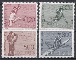 Yugoslavia Republic 1976 Olympic Games Mi#1656-1659 Mint Never Hinged - Nuevos