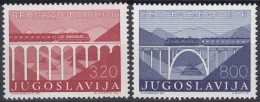 Yugoslavia Republic 1976 Railway Mi#1638-1639 Mint Never Hinged - Neufs