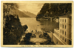 G.878   Lago Di Garda - RIVA - Trento - Piazza Giosuè Carducci - 1923 - Andere & Zonder Classificatie