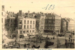 Nantes * Allée Duquesne * Ww2 Bombardements Guerre 39/45 War * Photo Ancienne 12.8x8.8cm - Nantes