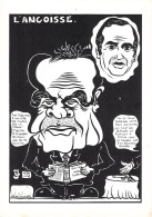 Politique Caricature Georges Marchais L' Angoisse Elkabbach Illustration Lardie Illustrateur - Satirical