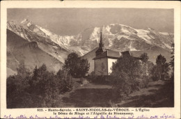 CPA Saint Nicolas De Véroce Haute Savoie, Kirche - Autres & Non Classés