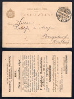 HUNGARY 1913 Advertising Postal Card To Bergedorf Germany (p469) - Cartas & Documentos