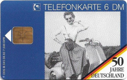Germany - 50 Jahre Deutschland - Picknick Mit Motorroller 2 - O 0045 - 06.1993, 6DM, 7.500ex, Mint - O-Series : Séries Client