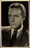 CPA Schauspieler Willy Fritsch, Portrait, Ufa Film, Ross Verlag A 3064 2, Autogramm - Actors