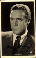CPA Schauspieler Willy Fritsch, Portrait, Ufa Film, Ross Verlag A 3064 2, Autogramm - Actors