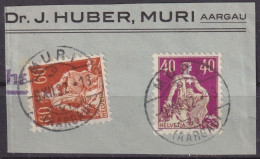 R Frankatur  "Dr. Huber, Muri AG"         1932 - Oblitérés